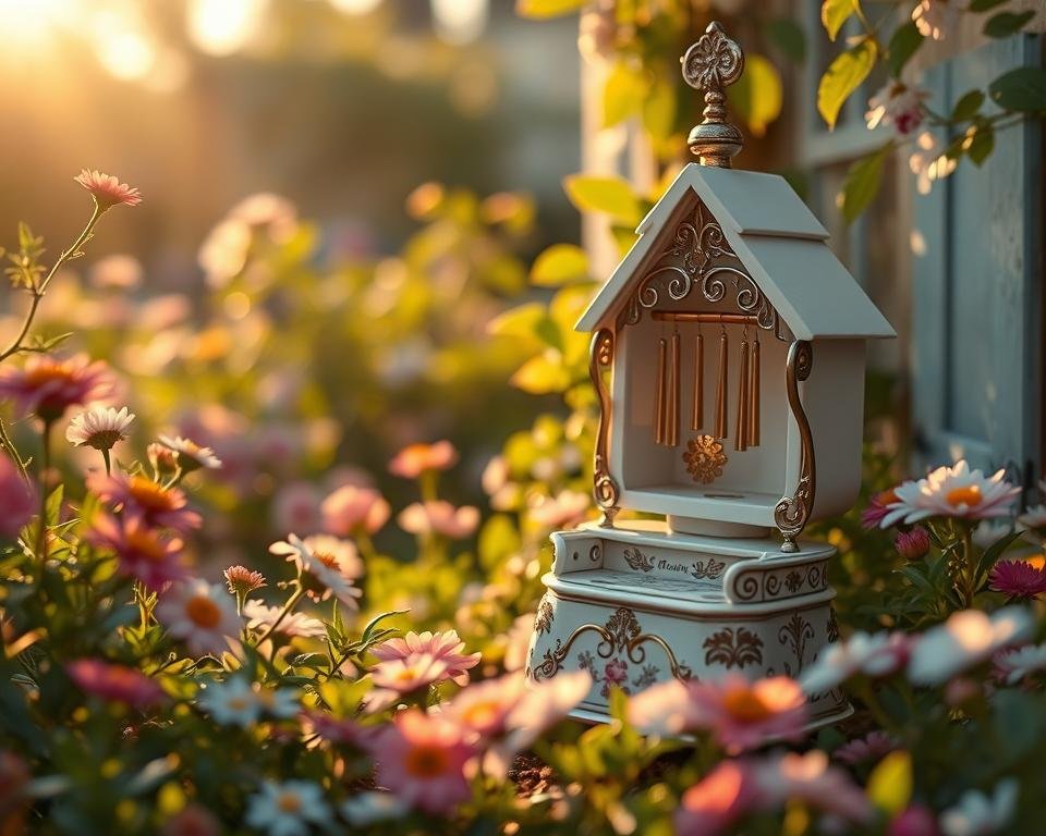 cottage garden music box