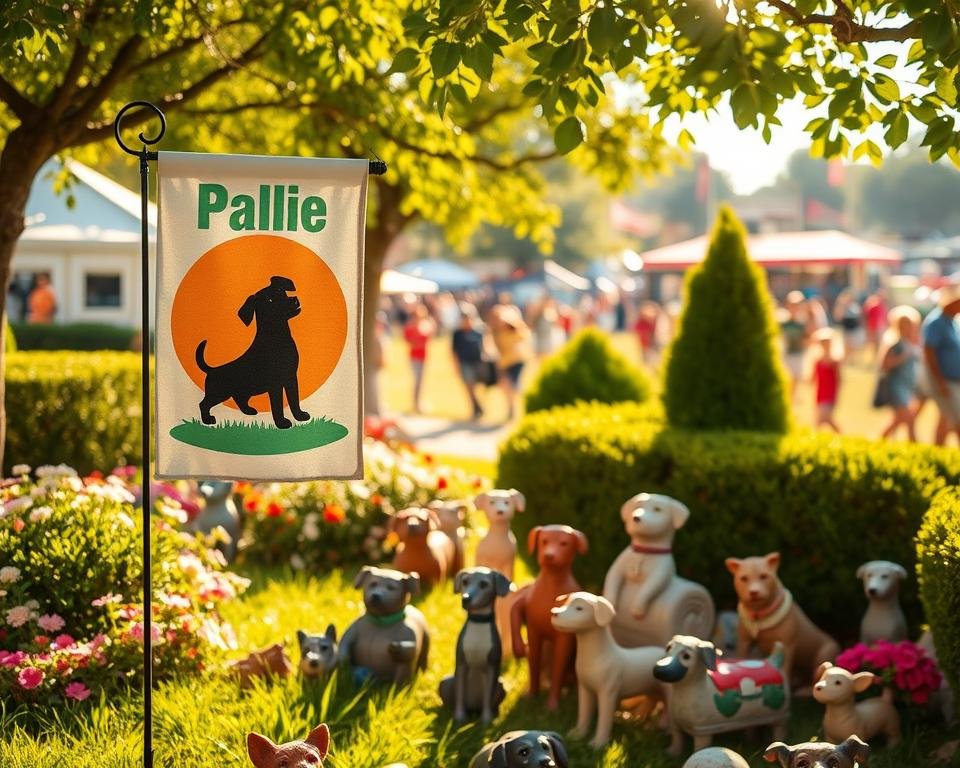dog garden flag