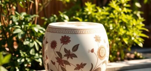 asian garden stool