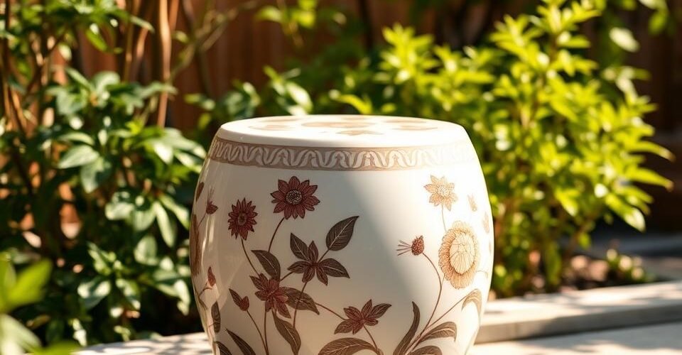 asian garden stool