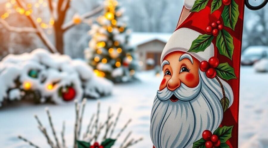 christmas flag for garden