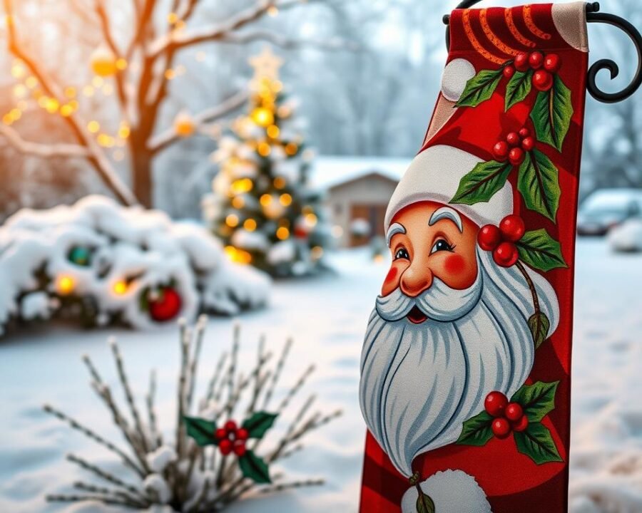 christmas flag for garden