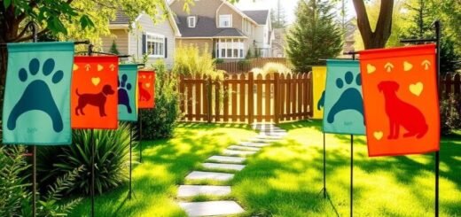 dog garden flags