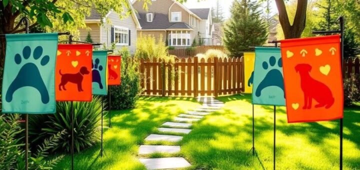 dog garden flags