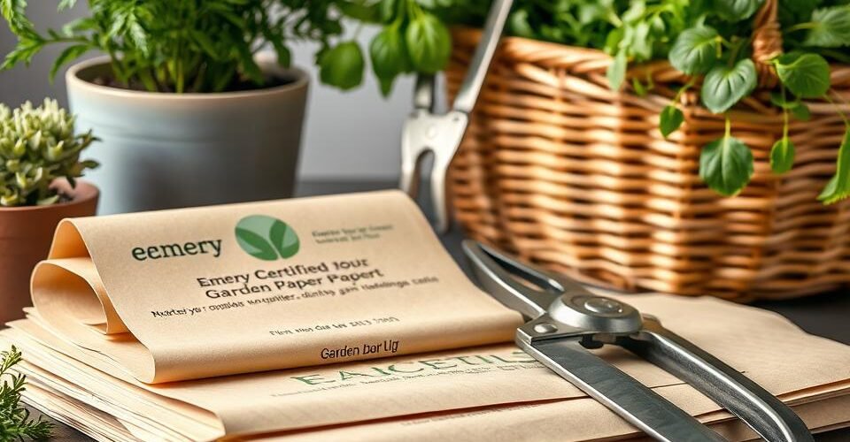 emery certified garden paper