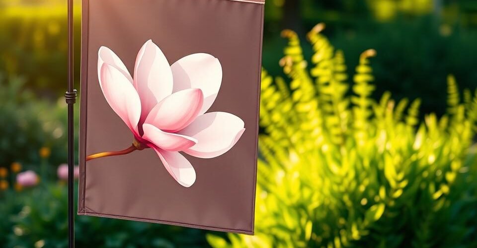 magnolia garden flags
