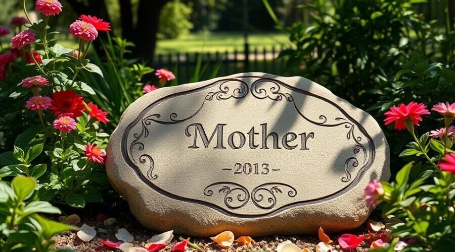 memorial garden stones for mom