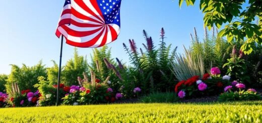 patriotic garden flag