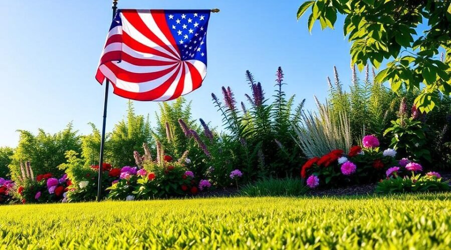 patriotic garden flag