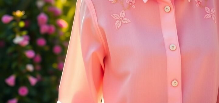 pretty garden pink shirt