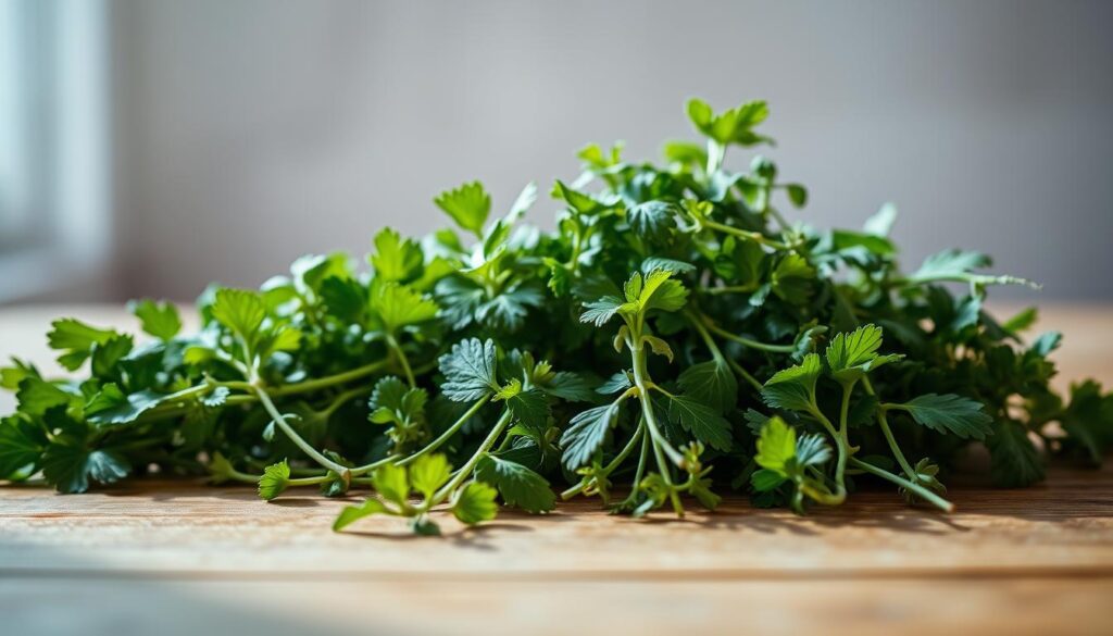 A collection of freshly snipped herb cuttings, arranged neatly on a wooden surface. The cuttings, with their vibrant green leaves and delicate stems, are illuminated by soft, natural light filtering in from an unseen window. The background is a blurred, neutral tone, allowing the herbs to take center stage. The composition is balanced, with the cuttings positioned in a visually pleasing manner, highlighting their unique shapes and textures. The overall mood is one of calm, simplicity, and a connection to the natural world. A collection of freshly snipped herb cuttings, arranged neatly on a wooden surface. The cuttings, with their vibrant green leaves and delicate stems, are illuminated by soft, natural light filtering in from an unseen window. The background is a blurred, neutral tone, allowing the herbs to take center stage. The composition is balanced, with the cuttings positioned in a visually pleasing manner, highlighting their unique shapes and textures. The overall mood is one of calm, simplicity, and a connection to the natural world.