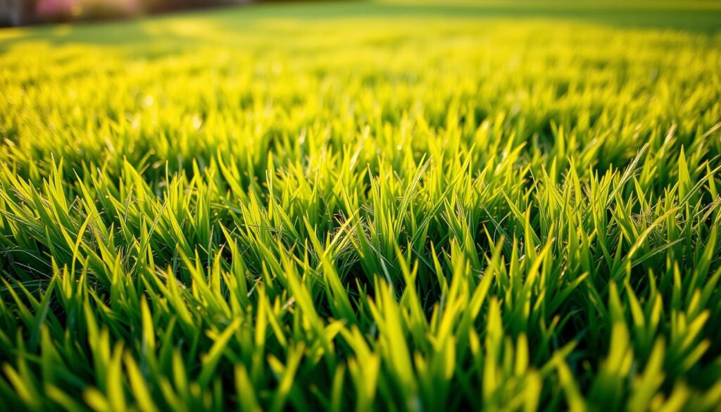 A well-manicured lawn of lush, low-pollen grass blades sways gently in the soft, golden light of a warm afternoon. The lawn stretches out, a verdant expanse punctuated by the occasional flowering plant, creating a serene, allergy-free oasis. Close-up, the grass appears soft and inviting, each blade meticulously detailed, with a delicate, feathery texture. A shallow depth of field blurs the background, allowing the focus to remain on the vibrant, low-pollen grass in the foreground. The overall scene conveys a sense of tranquility and relief, perfect for a sneeze-free backyard. A well-manicured lawn of lush, low-pollen grass blades sways gently in the soft, golden light of a warm afternoon. The lawn stretches out, a verdant expanse punctuated by the occasional flowering plant, creating a serene, allergy-free oasis. Close-up, the grass appears soft and inviting, each blade meticulously detailed, with a delicate, feathery texture. A shallow depth of field blurs the background, allowing the focus to remain on the vibrant, low-pollen grass in the foreground. The overall scene conveys a sense of tranquility and relief, perfect for a sneeze-free backyard.