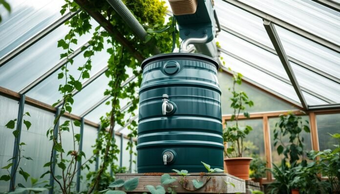 How I Cut My Water Bill in Half with a Simple Greenhouse Rain Barrel ...