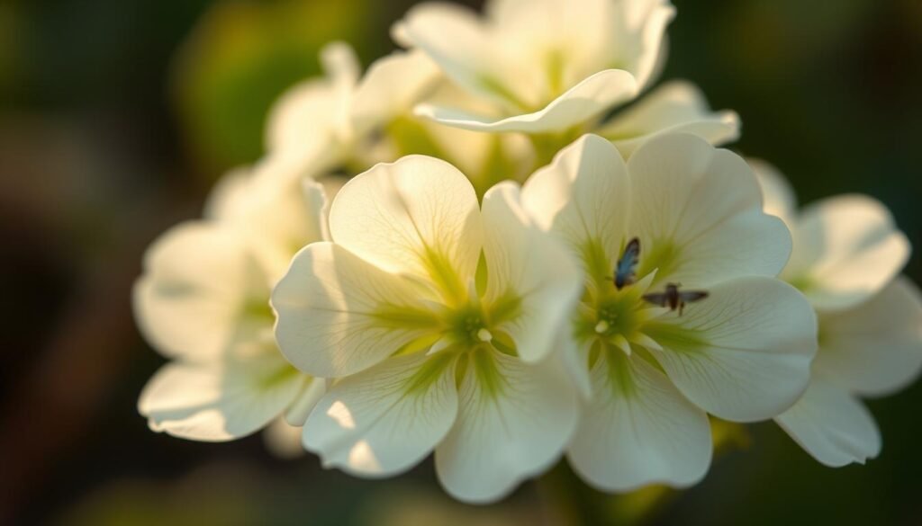 A close-up macro photograph of white clover blossoms, their delicate florets illuminated by soft, warm natural lighting. The nectar-rich petals are gently parted, revealing the intricate patterns and vibrant colors of the inner structure. The image is captured from a low angle, emphasizing the translucent, honey-dipped appearance of the nectar-filled centers. The shallow depth of field blurs the background, drawing the viewer's attention to the captivating details of the clover bloom. An atmosphere of serene, botanical wonder pervades the scene, inviting the viewer to appreciate the beauty and importance of this humble, nectar-providing plant. A close-up macro photograph of white clover blossoms, their delicate florets illuminated by soft, warm natural lighting. The nectar-rich petals are gently parted, revealing the intricate patterns and vibrant colors of the inner structure. The image is captured from a low angle, emphasizing the translucent, honey-dipped appearance of the nectar-filled centers. The shallow depth of field blurs the background, drawing the viewer's attention to the captivating details of the clover bloom. An atmosphere of serene, botanical wonder pervades the scene, inviting the viewer to appreciate the beauty and importance of this humble, nectar-providing plant.