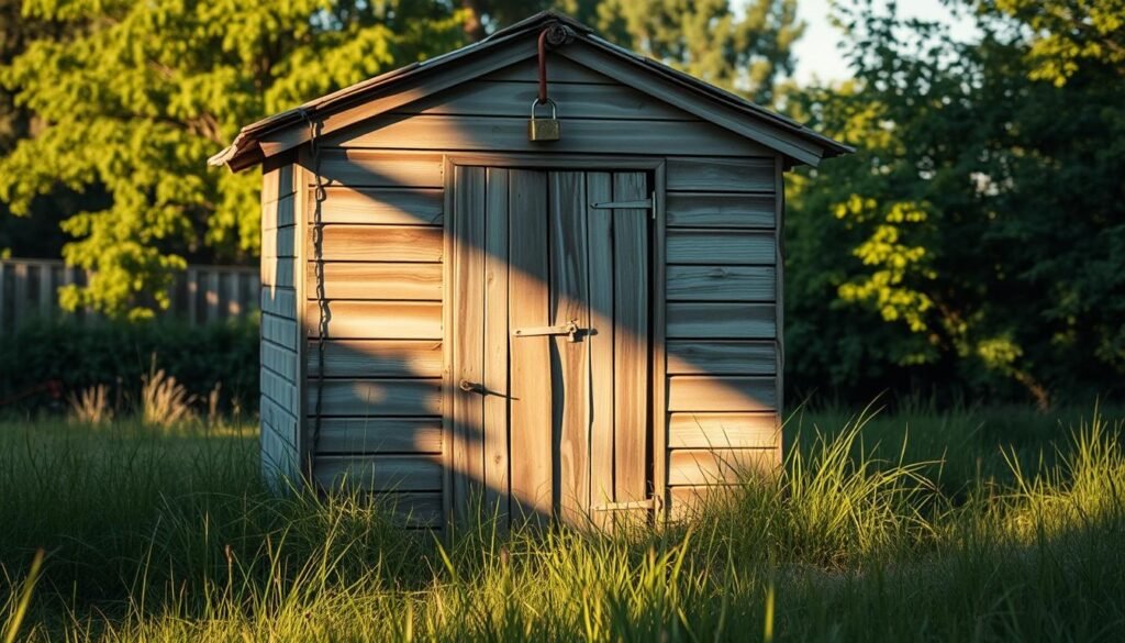 A dilapidated wooden shed stands in the center of the frame, its weather-worn boards and sagging roof casting long shadows across the overgrown grass. The sun casts a warm, golden glow, illuminating the shed's weathered facade and the surrounding foliage. In the foreground, a broken latch hangs precariously on the shed's door, hinting at the neglect and disrepair within. The background is a blurred, hazy scene of lush greenery, suggesting a secluded, forgotten corner of a backyard. The overall atmosphere is one of abandonment and missed opportunities, setting the stage for the "3 biggest mistakes" the article aims to address. A dilapidated wooden shed stands in the center of the frame, its weather-worn boards and sagging roof casting long shadows across the overgrown grass. The sun casts a warm, golden glow, illuminating the shed's weathered facade and the surrounding foliage. In the foreground, a broken latch hangs precariously on the shed's door, hinting at the neglect and disrepair within. The background is a blurred, hazy scene of lush greenery, suggesting a secluded, forgotten corner of a backyard. The overall atmosphere is one of abandonment and missed opportunities, setting the stage for the "3 biggest mistakes" the article aims to address.
