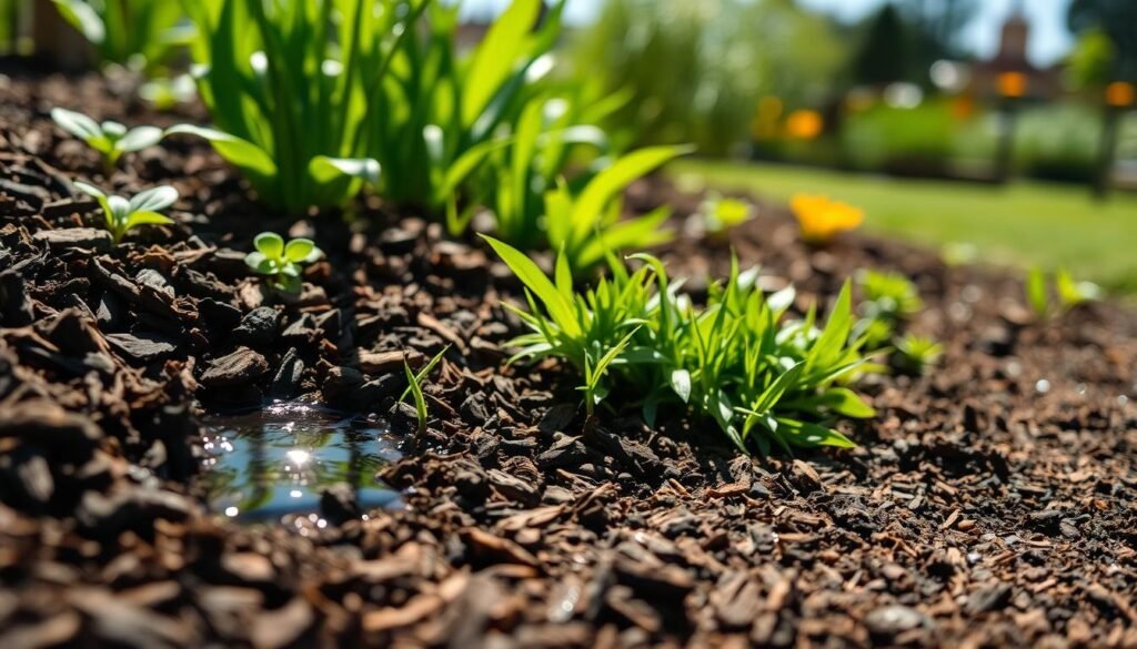 mulch leak garden