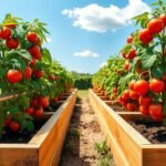 Raised Bed Drip Layout for Tomatoes: Two Lines per Bed Guide