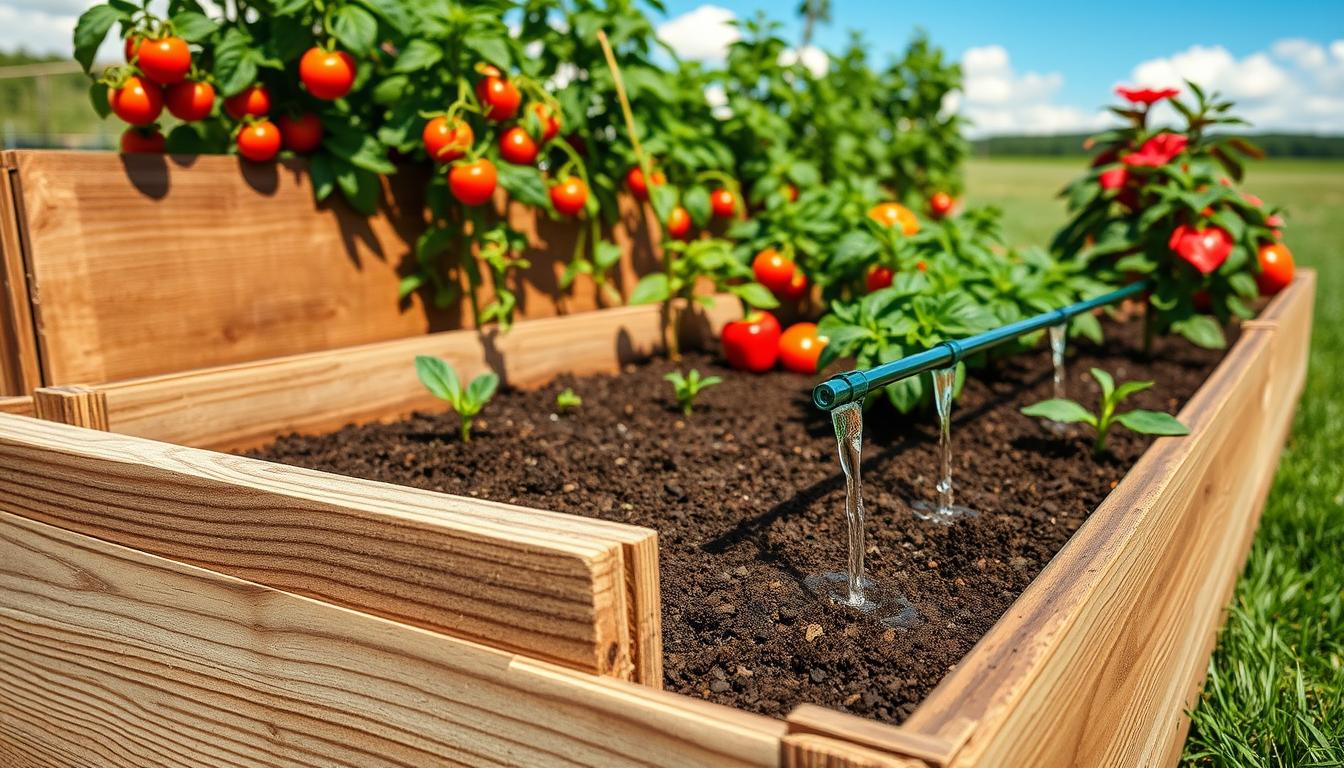 raised bed drip setup for clay soil wider spacing guide