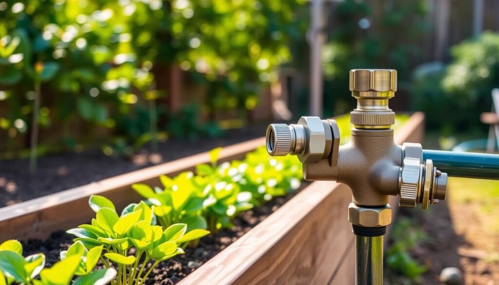 Raised Bed Drip System with Hose Bib Vacuum Breaker Parts List