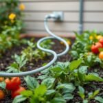 How to Set Up Raised Bed Drip with Long Hose Run from Garage Spigot