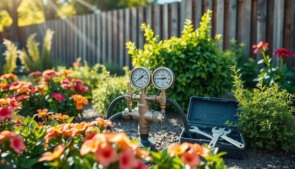 restore water pressure garden