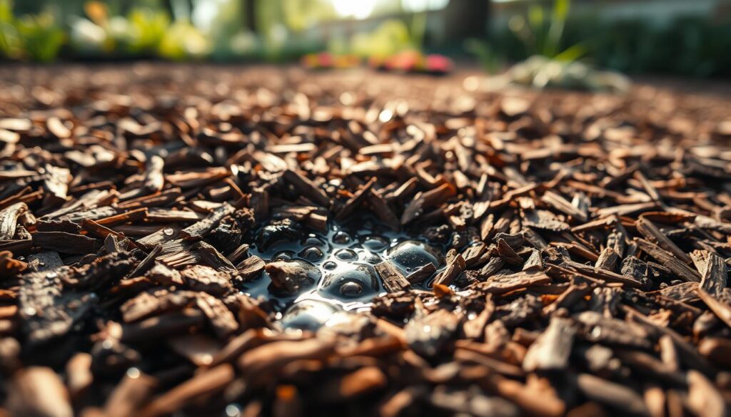 water leak under mulch water leak under mulch